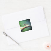 Dragonfly Co Pilot Personalized Natuur Vierkante Sticker (Envelop)