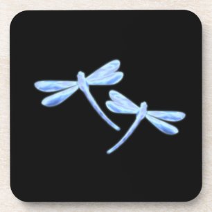 Dragonfly Coasters - IJsblauw Gloeien Bier Onderzetter