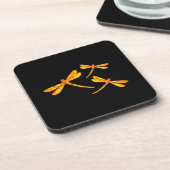 Dragonfly Coasters - Vuur Bier Onderzetter (Linkerzijde)