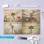 Dragonfly Collage 1 Decoupage Papier (Craft)