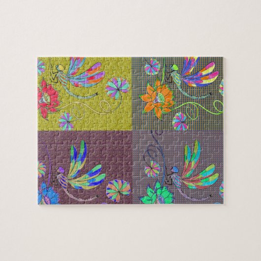 Dragonfly Collage Legpuzzel (Horizontaal)