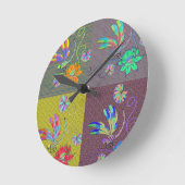 Dragonfly Collage Ronde Klok (Hoek)