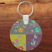 Dragonfly Collage Sleutelhanger (Voorkant)