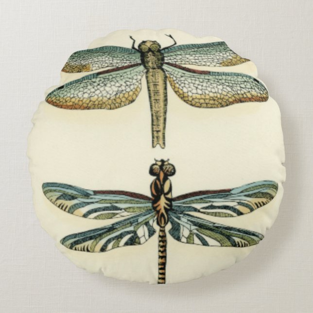 Dragonfly-Collectie door Chariklia Zarris Rond Kussen (Voorkant)