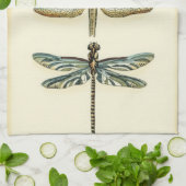Dragonfly-Collectie door Chariklia Zarris Theedoek (Gevouwen)