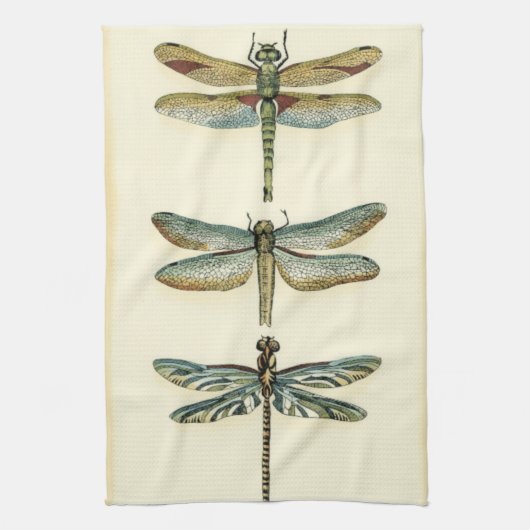 Dragonfly-Collectie door Chariklia Zarris Theedoek (Verticaal)