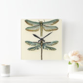 Dragonfly-Collectie door Chariklia Zarris Vierkante Klok (Huis)