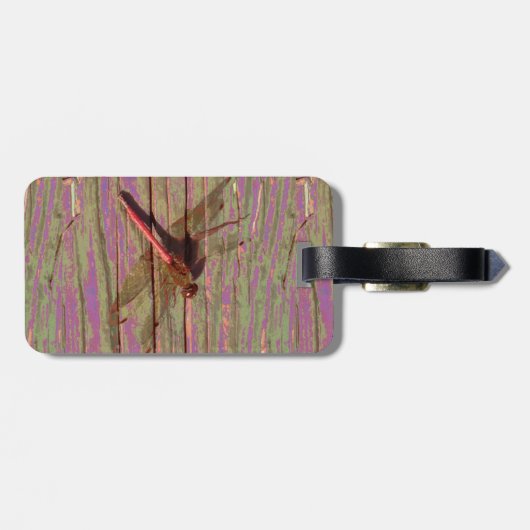 Dragonfly Colorful Bagagelabel (Achterkant horizontaal)