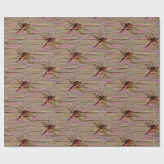 Dragonfly Colorful Cadeaupapier (Vlak)