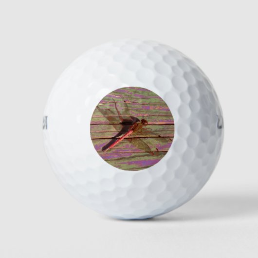 Dragonfly Colorful Golfballen (Voorkant)