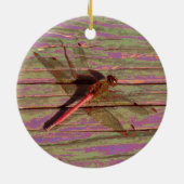 Dragonfly Colorful Keramisch Ornament (Achterkant)