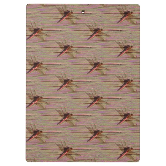 Dragonfly Colorful Klembord (Achterkant)