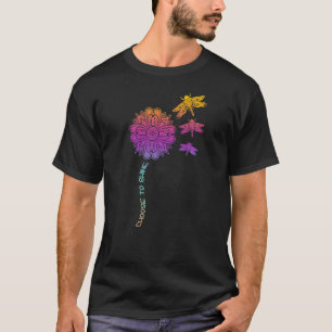 Dragonfly Colorful Mandala Peace Zen Yoga Chakra O T-shirt