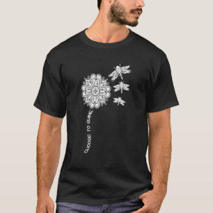 Dragonfly Colorful Mandala Peace Zen Yoga Chakra O T-shirt