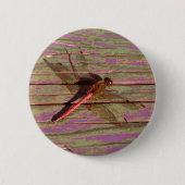 Dragonfly Colorful Ronde Button 5,7 Cm (Voorkant)