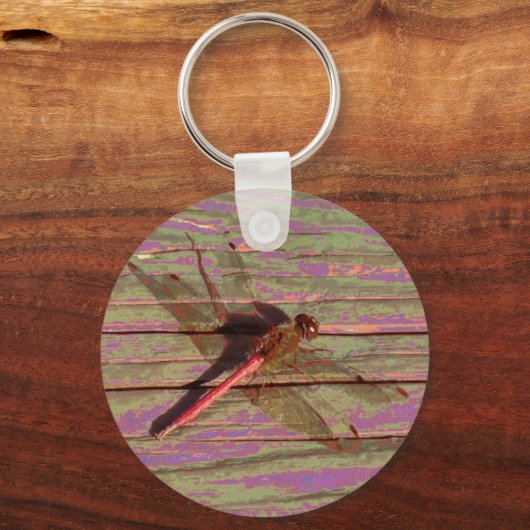 Dragonfly Colorful Sleutelhanger (Voorkant)