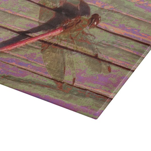 Dragonfly Colorful Snijplank (Hoek)