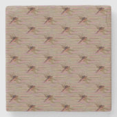 Dragonfly Colorful Stenen Onderzetter (Voorkant)