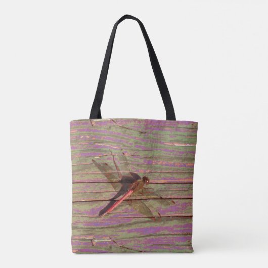 Dragonfly Colorful Tote Bag (Achterkant)