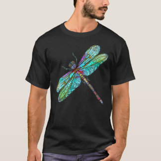 Dragonfly-contour met  vleugels t-shirt