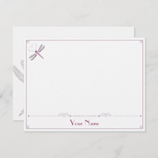 Dragonfly Correspondentiekaarten Kaart (Voorkant / Achterkant)