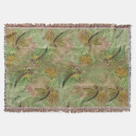 Dragonfly Cotton Snoep Deken (Voorkant)