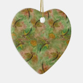 Dragonfly Cotton Snoep Heart Ornament (Rechts)