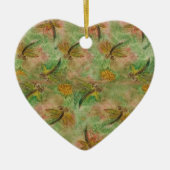 Dragonfly Cotton Snoep Heart Ornament (Voorkant)