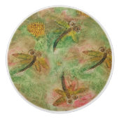 Dragonfly Cotton Snoep Keramische Knop (Voorkant)