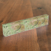 Dragonfly Cotton Snoep Naambordje (Zijkant)