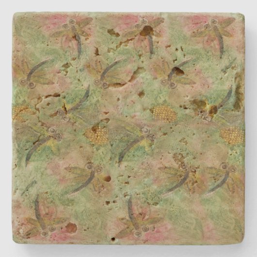 Dragonfly Cotton Snoep Stenen Onderzetter (Voorkant)