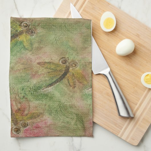 Dragonfly Cotton Snoep Theedoek (Quarter Fold)