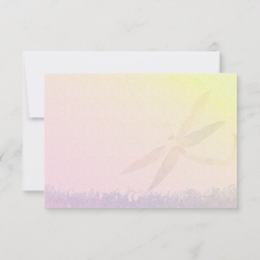 Dragonfly Country Wedding RSVP (Achterkant)