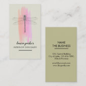 Dragonfly Creative Designer Natuur Consultancy Visitekaartje (Voorkant / Achterkant)