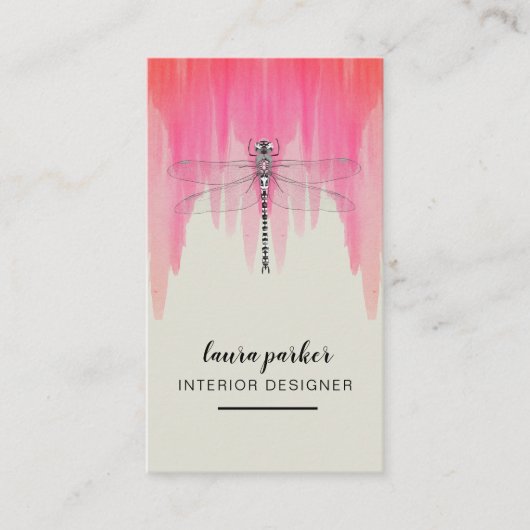 Dragonfly Creative Designer Natuur Consultancy Visitekaartje (Voorkant)