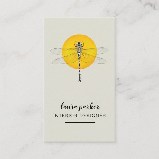 Dragonfly Creative Designer Natuur Consultancy Visitekaartje (Voorkant)