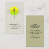 Dragonfly Creative Designer Natuur Green Visitekaartje (Voorkant / Achterkant)