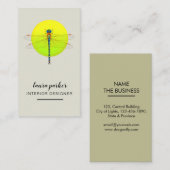 Dragonfly Creative Designer Natuur Green Visitekaartje (Voorkant / Achterkant)