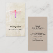 Dragonfly Creative Designer Natuur  Minimale Visitekaartje (Voorkant / Achterkant)