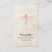 Dragonfly Creative Designer Natuur Minimale Visitekaartje (Voorkant)