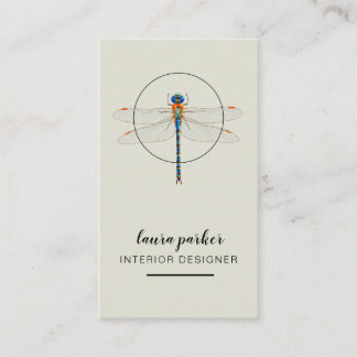 Dragonfly Creative Designer Natuur Roze Visitekaartje