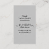 Dragonfly Creative Designer Natuur White Simple Visitekaartje (Achterkant)