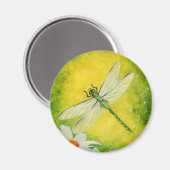 Dragonfly Daisy Magnet (Voorkant / Achterkant)