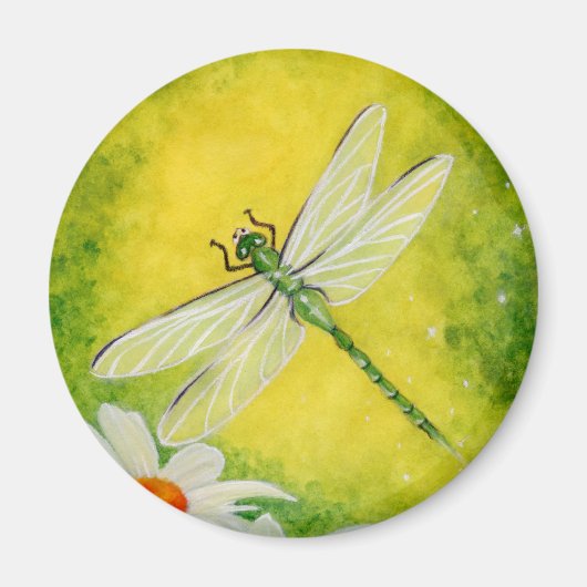 Dragonfly Daisy Magnet (Voorkant)