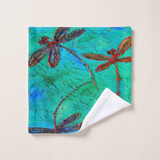 Dragonfly Dance Bad Handdoek (Wasdoekje)
