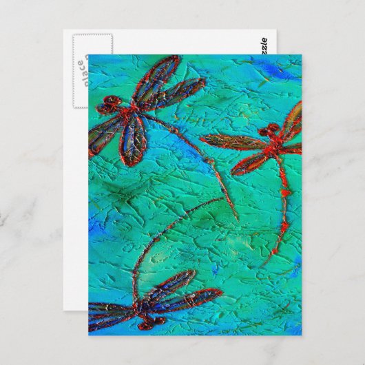 Dragonfly Dance Briefkaart (Voorkant / Achterkant)