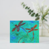 Dragonfly Dance Briefkaart (Staand voorkant)