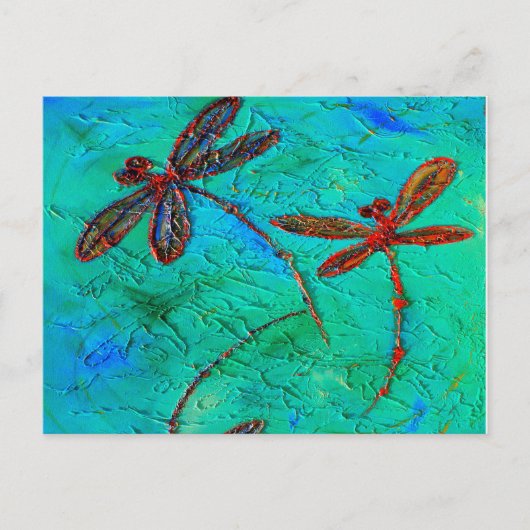 Dragonfly Dance Briefkaart (Voorkant)