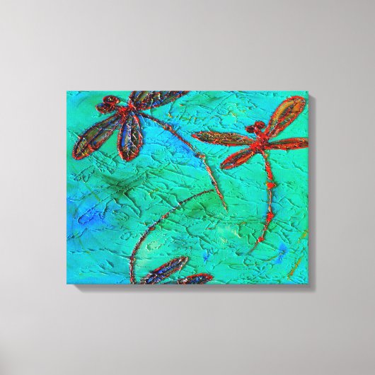 Dragonfly Dance Canvas Afdruk (Voorkant)