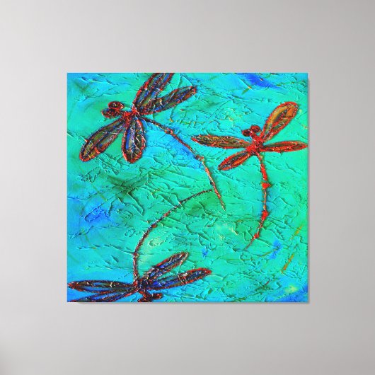Dragonfly Dance Canvas Afdruk (Voorkant)